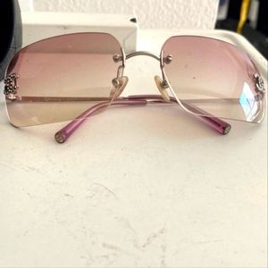 Chanel Vintage Rhinestone Y2K Sunglasses